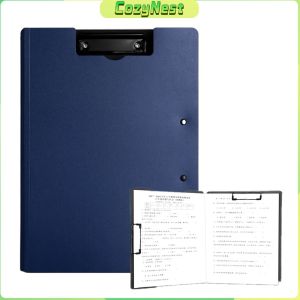 CozyNest A4 Clip File Folder Board Single Clamp / Double Clamp Portable Document Organizer School Office 1PCS