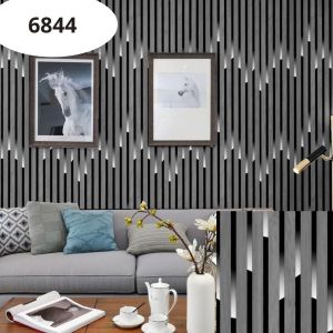 Wallpaper Dinding Motif Kayu Serat Chocklat Tua 35x45Cm