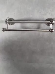 304 Stainless Steel No Drill Bathroom Towel Bar Rust & Corrosion Resistant Waterproof Storage Shelf LOCAL STOCK
