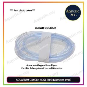 Aquarium Oxygen Hose Pipe Flexible Tubing 4mm External Diameter (1Metre)