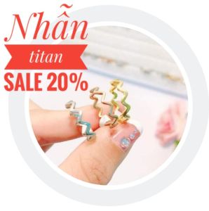 Nhẫn nữ đẹp titan zizac cao cấp không đen vĩnh viễn NK51