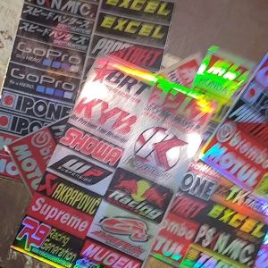 Paket Sticker Sponsor Bahan Hologram Murah Meriah