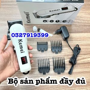 Kemei Tông Đơ Độ Cao Cấp 809A - Tông Đơ Độ 8000 Vòng Pin Lithium-ion 2000mAh Màn Hình LCD Hiển Thị Lượng Pin