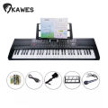KAWES Standard 61 Keys Digital Electric Piano Dual Speaker +Mic+Piano Book+Charger  35inch Electric Piano. 