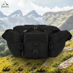 Multipurpose Waist Bag Nylon Portable Fishing Tackle Waist Bag Waterproof Large Capacity for Camping Hiking Traveling Running