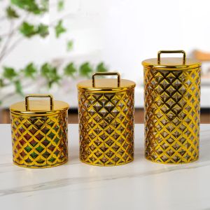 NexXio Toples Gold 1pc & 3in1 Toples Snack / Toples Akrilik Kedap Udara Penyimpan Makanan Serbaguna