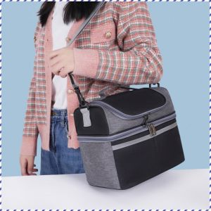 Thermal Bag Portable Bento Insulated Ice Bag Removable and Washable Multi-purpose Large Capacity Storage