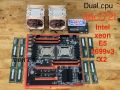 ชุด Mb x99 Dual M.2 x2 cpu Xeon E5 2699v3 dual 36c/72t 2.3-3.6ghz Ram ecc ddr4 32gb-256gb/เพิ่ม M.2 nvme ได้. 
