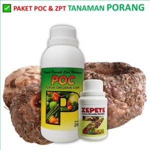 Paket Pupuk Porang Cepat Besar & Berat | POC + ZPT Porang Booster Umbi Organik Unggul