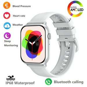 2024 NEW HD15 Smart Watch 1.75-inch Men Body Temperature BT Call IP68 Waterproof Always on Display GPS Sport Watches Women Smartwatch For Apple Android