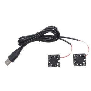 10200RPM Computer Cooling Fan Oil Bearing Structure 25mm Two Fans For Electronics Thermal Management Solution