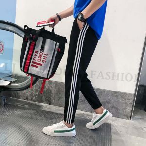 LJ-Men long pants Sport Three Strip Slim fit Casual Jogging long pant trousers Seluar Lelaki Seluar panjang lelaki 男运动长裤