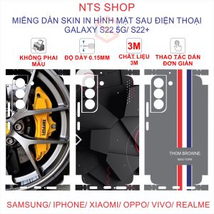 Dán skin 3M bảo vệ mặt sau galaxy S22/ S22 +/ s22 ultra/S23/23PLUS/23 Ultra