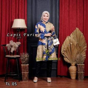 baju couple batik lapis furing premium quality - batik sarimbit - batik tunik