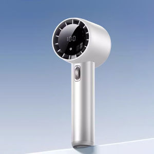 HXR Handheld Fan Air Turbo Cooler Portable Fan Mini Aircon Fan LED Display Rechargeable USB Fan Office Outdoor Table Fan