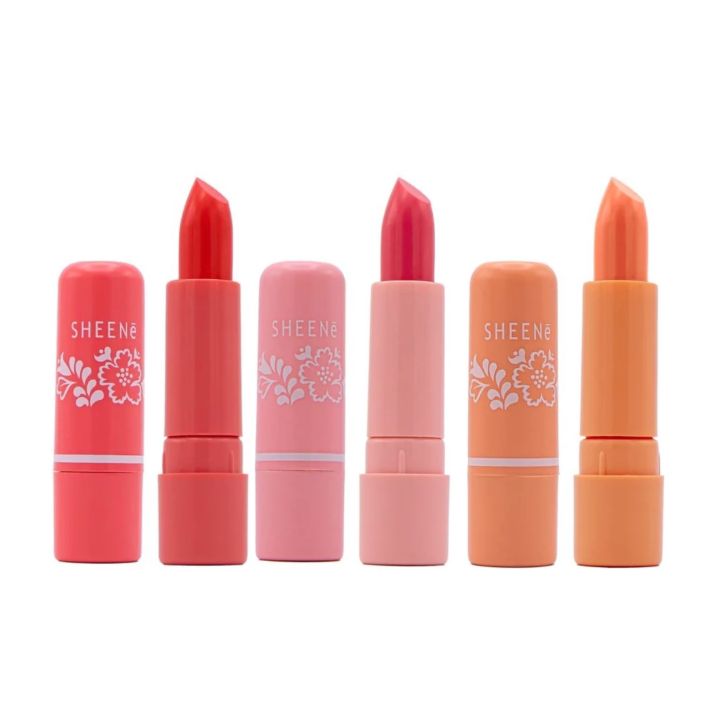 ลิปมันสีระเรื่อ Sheene ( มีให้เลือก 4 สี แดง , ชมพู , ส้ม , ขาว)