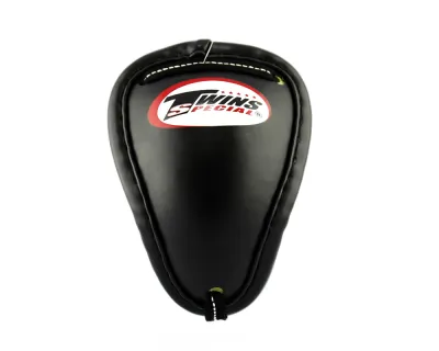 TWINS GROIN PROTECTOR 100% LEATHER STEEL CUP PROTECTION AND SECURE FIT WORLD-CLASS COMPETITION STANDARD FOR MUAY THAI BOXING & MMA.