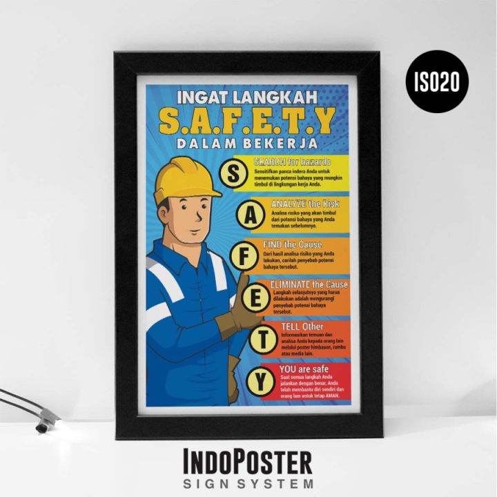 Poster K3 Safety Langkah Safety Dalam Bekerja Aman B3 A3 45x30cm Poster K3 Safety Langkah Safety Dalam Bekerja Aman B3 A3 45x30cm