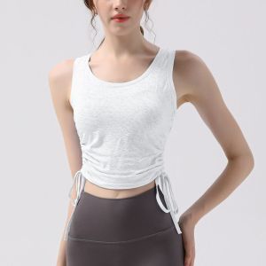 HUIESON เสื้อกล้ามออกกำลังกายระบายอากาศได้ดีของผู้หญิงพร้อมเชือกรูดด้านข้าง