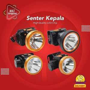 V94 ORI SENTER KEPALA VISERO 25 WAT 25W HEADLAMP LAMPU SUPER BRIGHT LED PUTIH OUTDOOR EXTRA BATERAI.