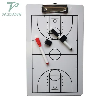 Dry Erase Coaching Board Double Sided Design Strategy Board Whiteboard for Basketball