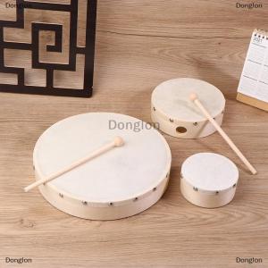 [COD] Donglon Frame Drums 4 6 7 8 9 10 Inch Hand Drum Wood Drum With Drum Stick Set Musical Game Kids Educational Toy Percussion Instrument