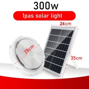 AKZ 100W/200W/300W Solar Ceiling Light Indoor Outdoor Solar Light Waterproof Intelligent with Remote LED Solar Lamp