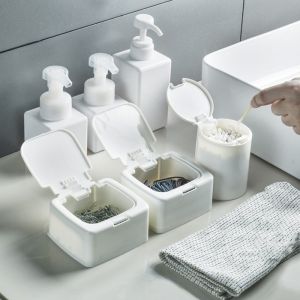 Tempat KAPAS Tempat Kosmetik Organizer Kapas Cotton Bud & Tusuk Gigi