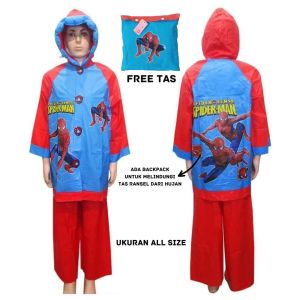 JAS HUJAN ANAK JAKET CELANA MOTIF KARAKTER LUCU | JAS HUJAN ANAK CEWE COWO