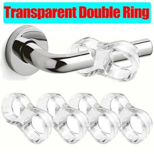 มือจับประตูซิลิโคนกันชนประตู20ชิ้นแหวนกันกระแทกป้องกันผนังลูกบิดประตูกันชนแผ่นที่ป้องกันเฟอร์นิเจอร์บัฟเฟอร์