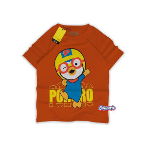 Baju Kaos Anak Distro Laki Laki Gambar Karun Pororo Lucu Usia 1-13 tahun