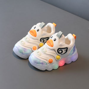 Sepatu Sneakers  Import Anak Laki Laki / Perempuan  Model Bebek Lucu Led BISA COD