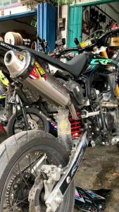 KNALPOT NORIFUMI ROCKET4 LOGO BARU. CRF KLX WR155