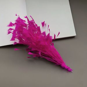 SHIRUI Triangle Tipped Turkey Feathers Free Bendable 25-30CM Feather Headpieces DIY Multicolor Artificial Feathers DIY Crafts