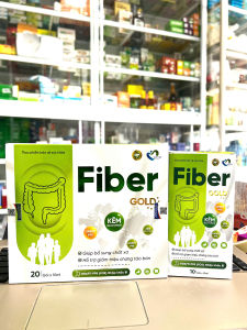 Chất xơ Fiber Gold giúp bổ sung chất xơ đánh bay táo bón - Hộp 20 gói