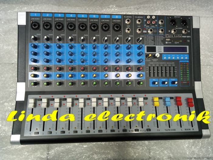 Power Mixer Cleve Audio Pmr12fx 12channel 1000watt 2x500 ORYGINAL