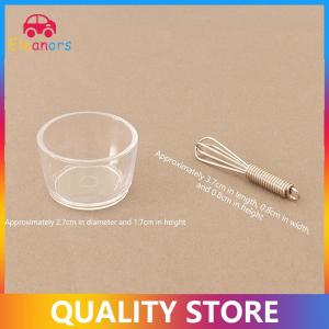 [Eleanor] 1 Set Dollhouse Miniature Egg Bowl Egg Beater Rolling Pin Pan Kitchen Model Decor Toy Doll House Accessories