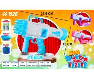 MAINAN BUBBLE GUN GELEMBUNG BAZOOKA JUMBO 32 LUBANG FREE 2 BOTOL CAIRAN / TEMBAKAN BAZOOKA GELEMBUNG UKURAN BESAR