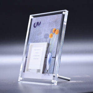 Acrylic Stand Frame with Steel Rod | Photo Frame | A4 Certificate Frame | 4R-A4