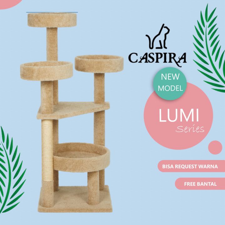 Caspira Cat Tree Cat Tower Cat Scratcher Panjatan Kucing