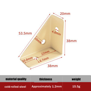 Moda Triangle Thickened Furniture Corner Connector Brace Support Bracket Fastener