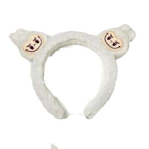 Bando Bulu Karakter Monster Kecil Bandana Motif 2 Boneka Kelinci Fluffy Headband Piece Aksesoris Wanita Anak ptt