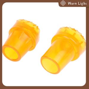 Warm Light แผ่นรองพื้นยางกันลื่น19มม. 22มม. 2ชิ้นแผ่นยางทนทานกันลื่นสำหรับไม้เท้าสำหรับงานหนัก