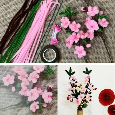 Đồ Chơi Bộ Nguyên Liệu Làm Hoa Đào Từ Kẽm Nhung - Vinacraft