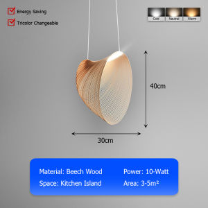 LANTU Italy Design 80cm LED Pendant Light 3 Color Hanging Lamp for Hotel Restaurant Dining Room Kitchen Island Study Room Duplex Staircase