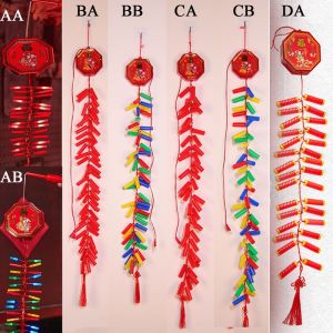 SWEET 30LED ประทัดอิเล็กทรอนิกส์จีน พลาสติกทำจากพลาสติก 1.2เมตรค่ะ สตริงประทัด สร้างสรรค์และสร้างสรรค์ สีแดงเเดง ประทัดจำลอง ที่เปิดประตู