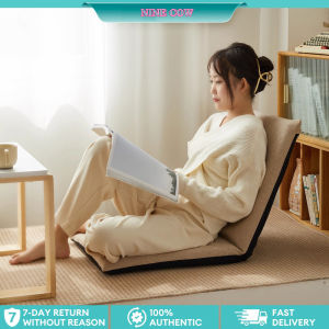 Foldable Floor Sofa Chair Japanese Tatami Style Lounger Chair for Sitting Lounging or Sleeping