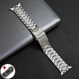Dây đeo titan màu cam sang trọng cho Apple Watch 11 Band Ultra 3 2 49mm 46mm 45mm 42mm 44mm Vòng đeo tay bằng thép không gỉ kim loại cho iWatch Series 11 10 9 8 7 6 5 4 SE3