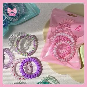 Set 6 dây buộc tóc lò xo Kexi Hàn Quốc chun cột tóc lò xo không gây đau tóc co giãn cực tốt