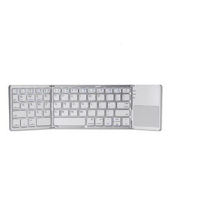 Folding Bluetooth Keyboard with Touchpad Ultra Slim Portable Wireless Keyboard for iPad Laptop Multi-Device Sync for iPad Samsung Dex MacBook - SG Stock